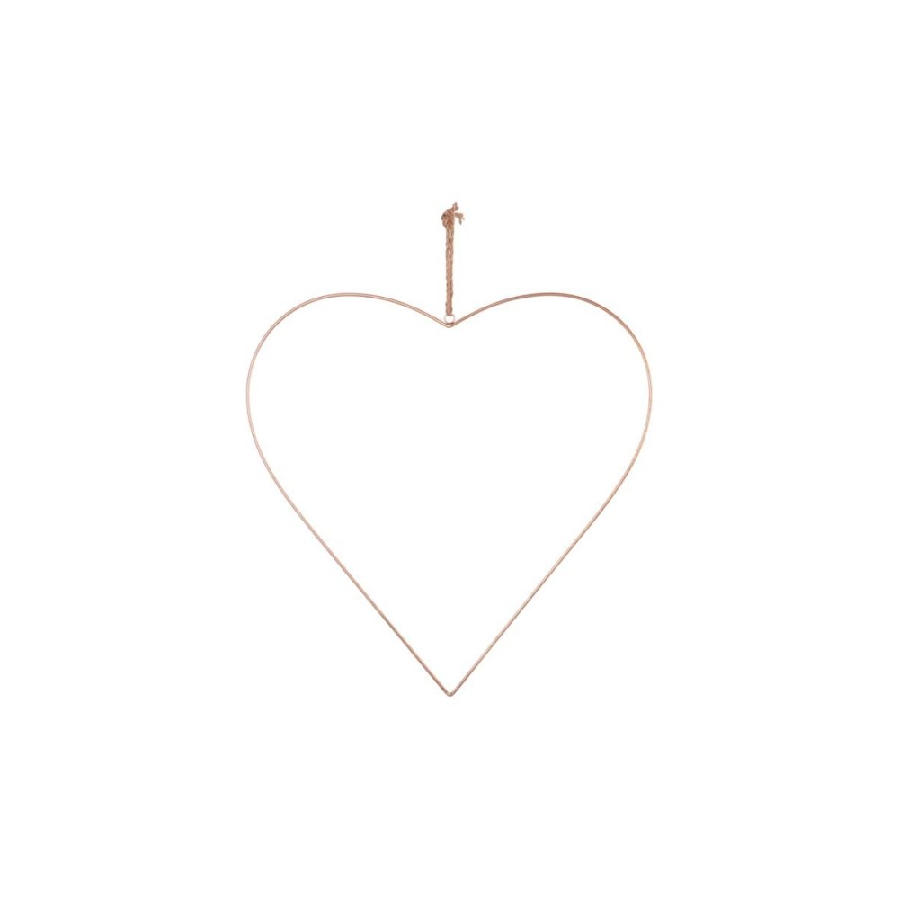 CUORE METALLO 56CM ORO